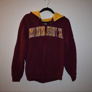University of Minnesota zip up sweatshirt